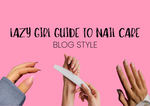 Three different nail designs underneath blog title