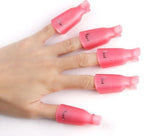 Pure Nails eltávolító csipesz rózsaszín, 10 db-os csomag