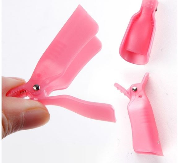 Pure Nails eltávolító csipesz rózsaszín, 10 db-os csomag