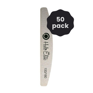 Halo Elite Félhold Zebra Reszelő 100/180 grit – egyenként csomagolt, 50 darabos csomag