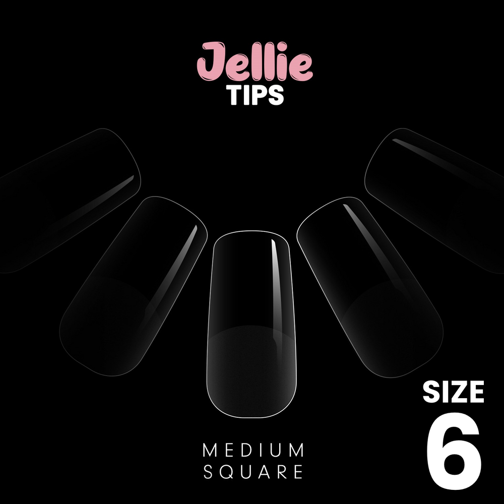 Halo Jellie Nail Tip - Szögletes