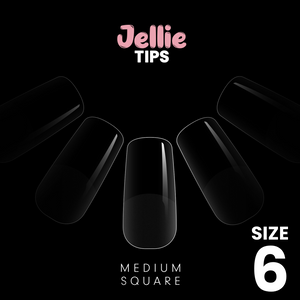 Halo Jellie Nail Tip - Szögletes