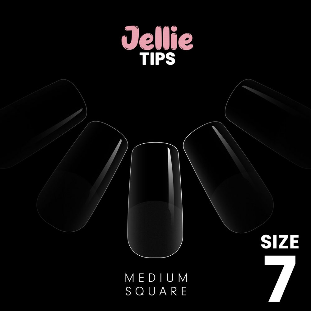 Halo Jellie Nail Tip - Szögletes