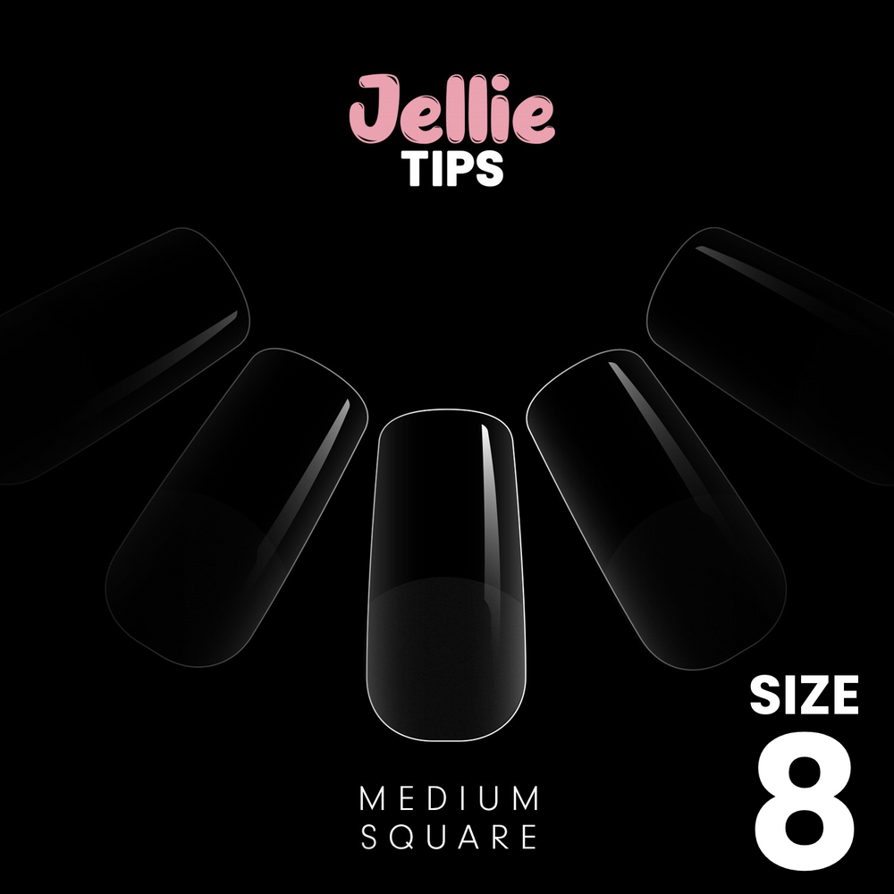 Halo Jellie Nail Tip - Szögletes
