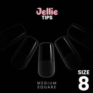 Halo Jellie Nail Tip - Szögletes