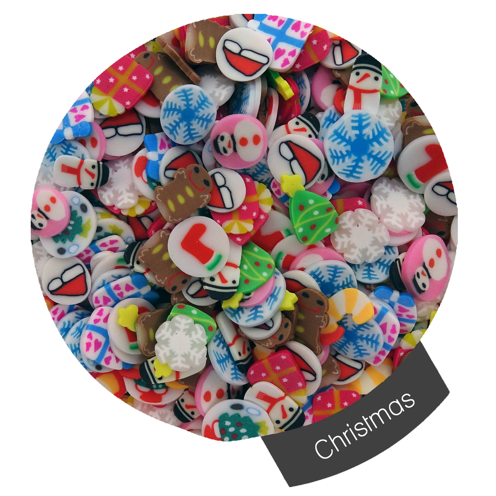 Halo körömdíszek (FIMO szeletek)
