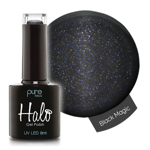 Pure Nails' Halo Gel Polish in the shade 'Black Magic'