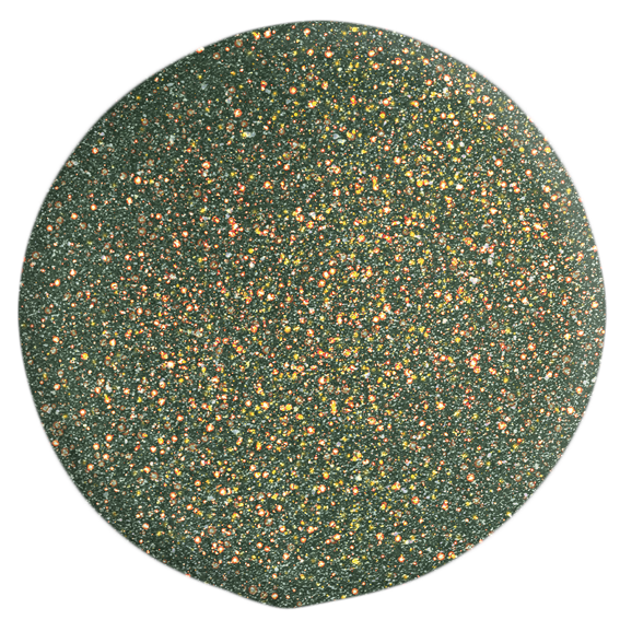 Glitter colour swatch of the Halo gel polish shade 'Fireflies'