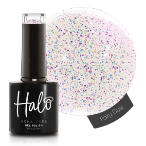 White background version of Pure Nails' product image of the Halo gel polish shade 'Fairy Dust'