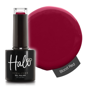 Pure Nails' HEMA-Free Halo gel nail polish in shade 'Blood Red'
