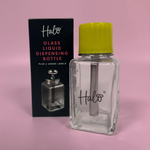 Halo négyzet alakú üveges adagoló palack 150 ml