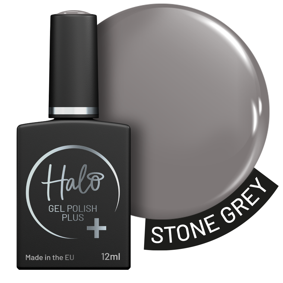 Halo Gél Lakk Plus 12 ml - Stone Grey