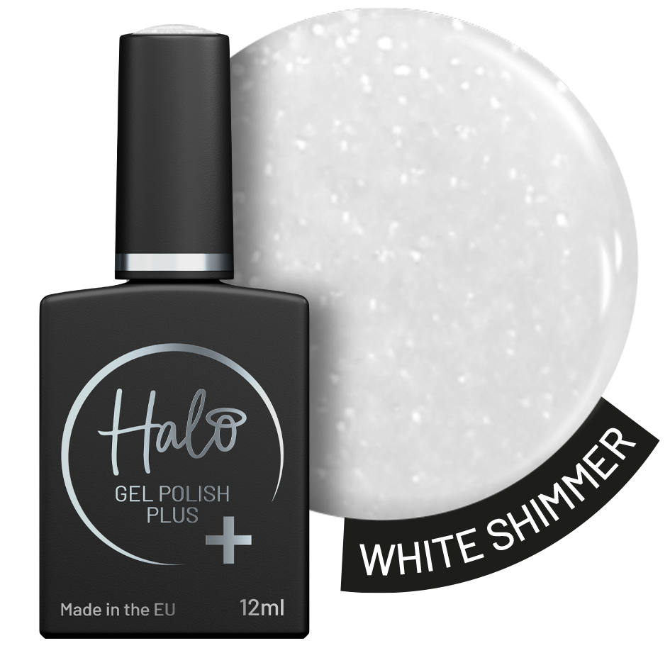 Halo Gél Lakk Plus 12ml - White Shimmer