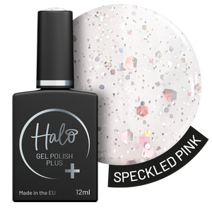 Halo Gél Lakk Plus 12 ml - Speckled Pink