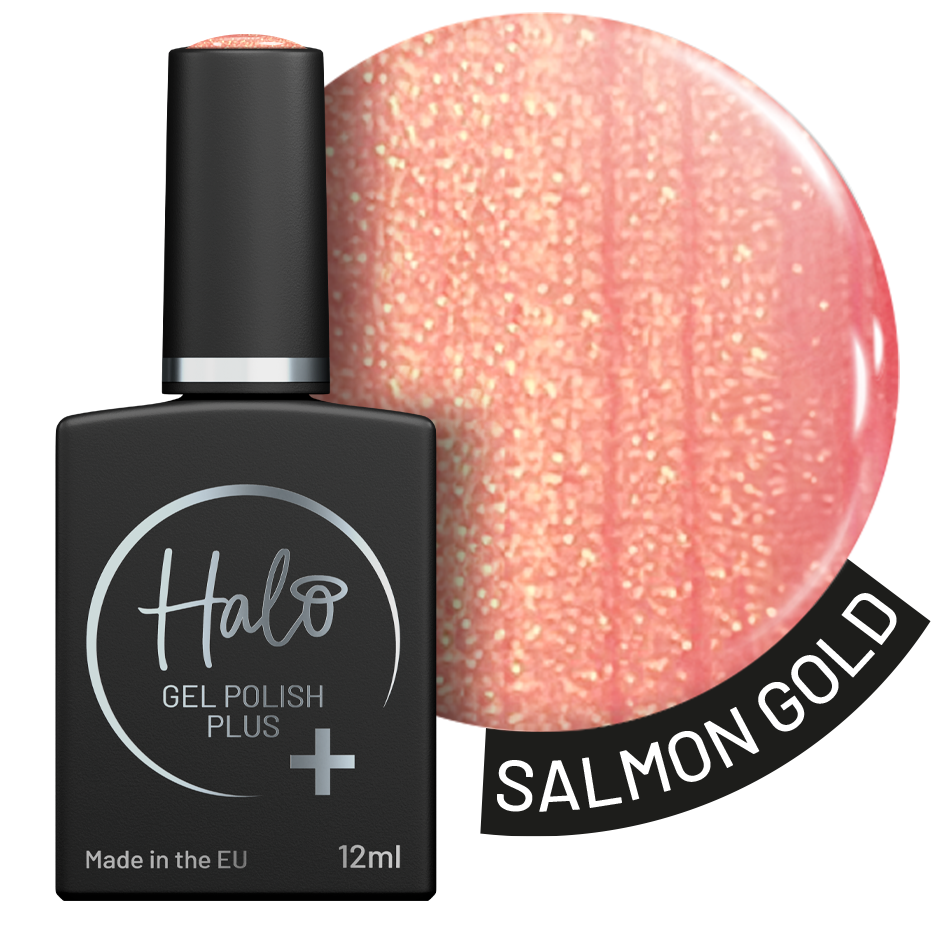 Halo Gél Lakk Plus 12ml - Salmon Gold