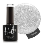 Product image of Pure Nails' Halo HEMA-Free glitter gel polish in shade 'Platinum'