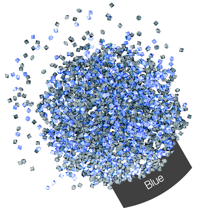 Micro Crystals - Blue