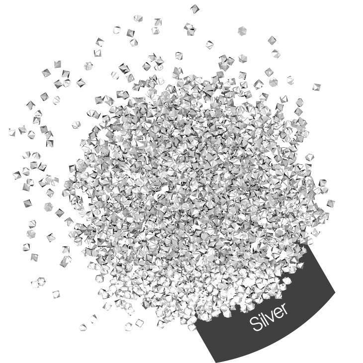 Micro Crystals - Silver