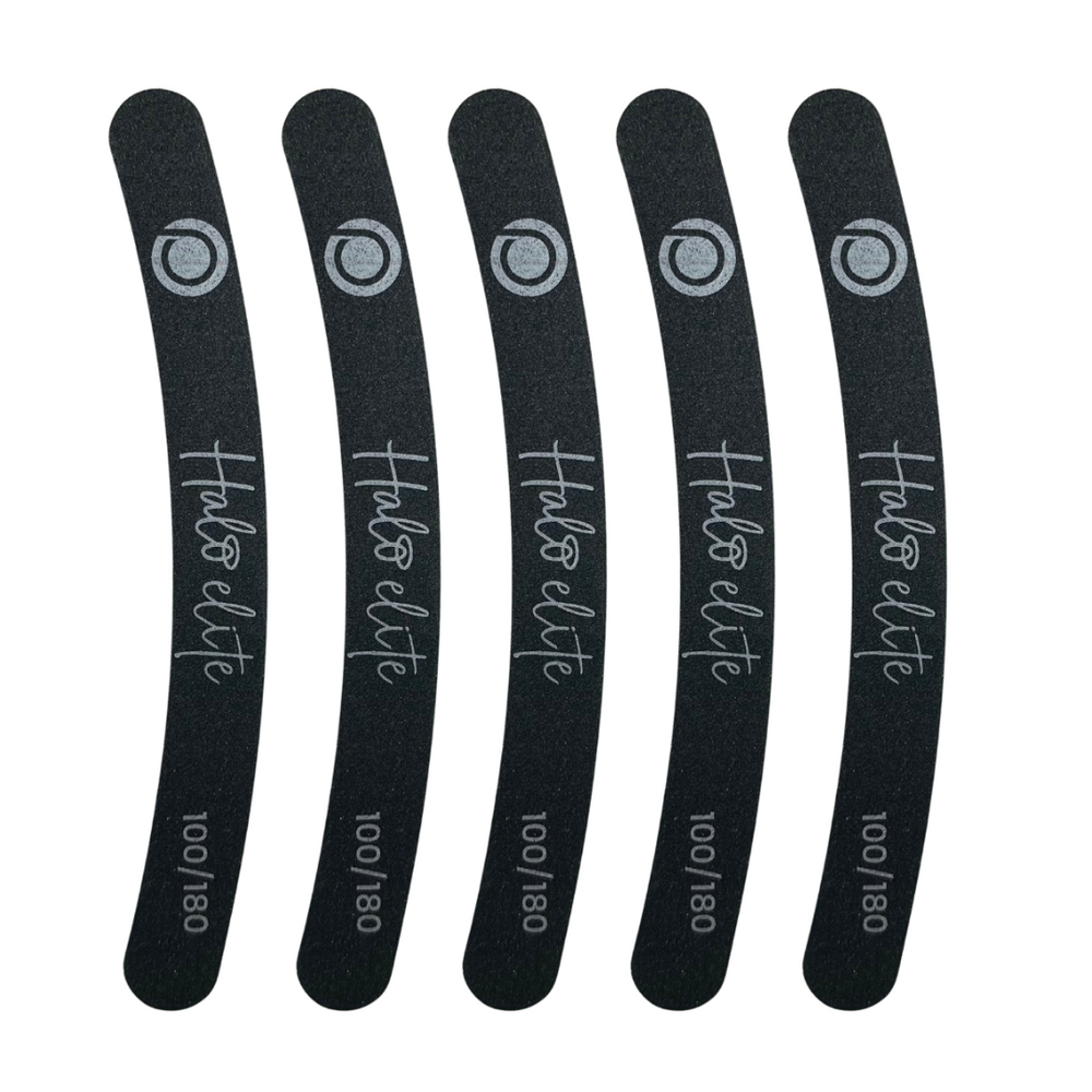 Halo Elite Fekete Boomerang Reszelő 100/180 – 5 darabos csomag