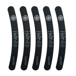 Halo Elite Fekete Boomerang Reszelő 100/180 – 5 darabos csomag