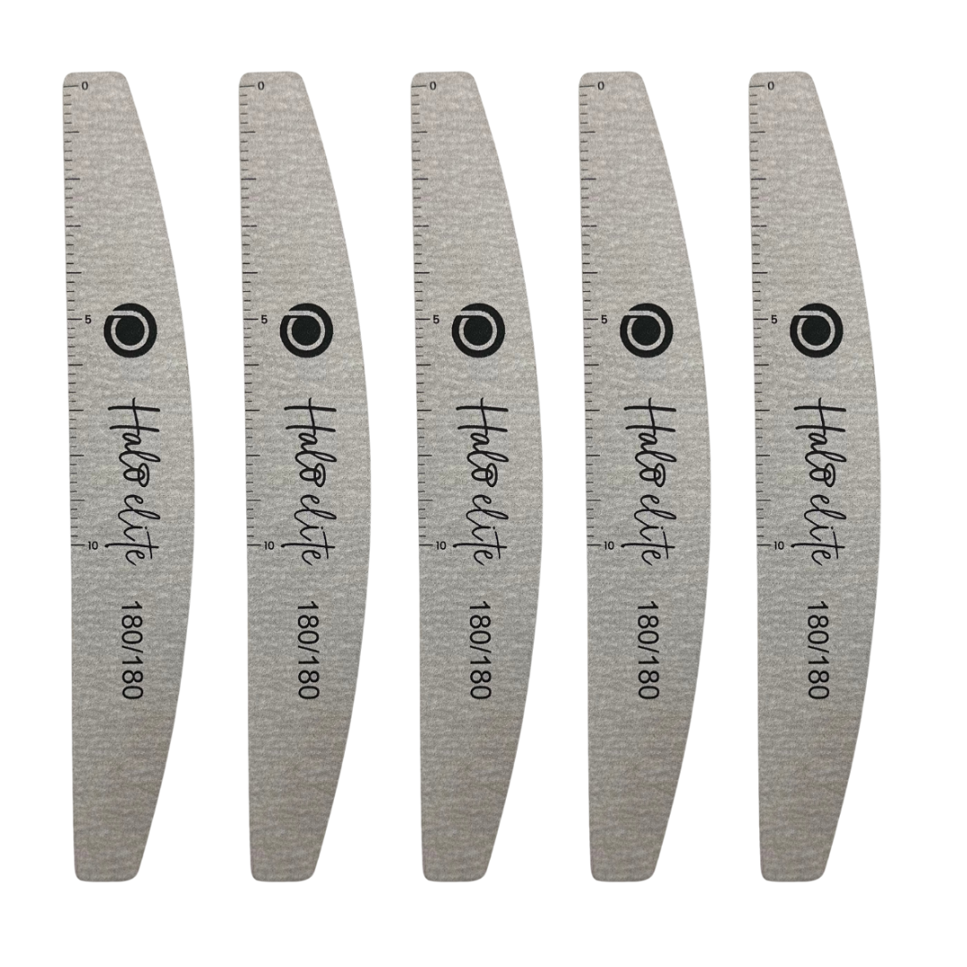 Halo Elite Zebra Félhold Reszelő 180/180 - 5 darabos csomag