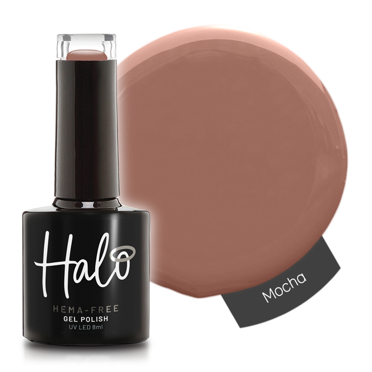 Product image of Pure Nails' HEMA-Free Halo gel polish in shade 'Mocha'