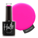 Product image of Pure Nails' Halo HEMA-Free gel polish in shade 'Neon Coral' 