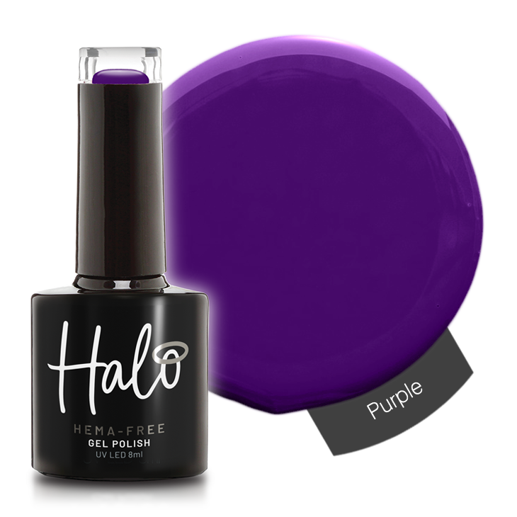 Product image of Pure Nails' HEMA-Free Halo gel polish in shade 'Purple'