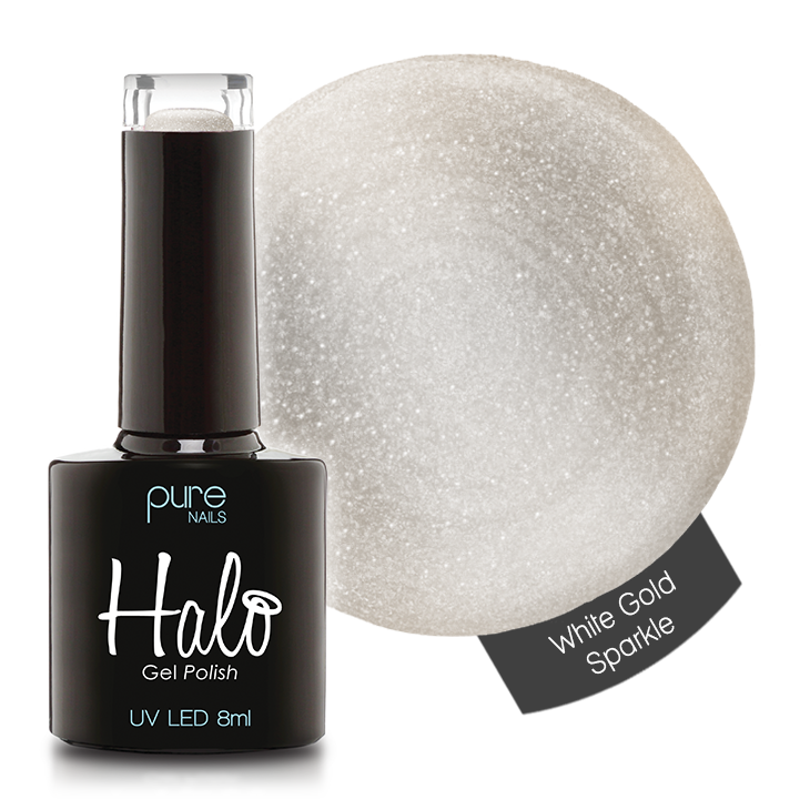 Halo Gél Lakk 8ml White Gold Sparkle
