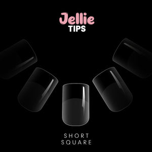Halo Jellie műköröm tippek – rövid, négyzetes
