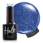 Product image and colour swatch of the Pure Nails' HEMA-Free glitter gel polish shade 'Gala'