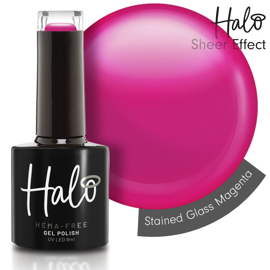 Halo Gél Lakk 8ml Stained Glass Magenta