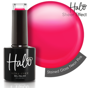 Halo Gél Lakk 8ml Stained Glass Neon Pink
