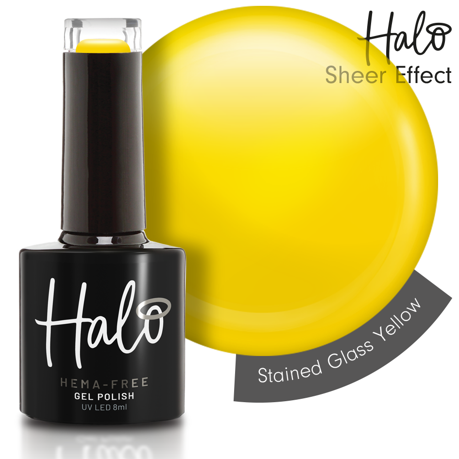 Halo Gél Lakk 8ml Stained Glass Yellow