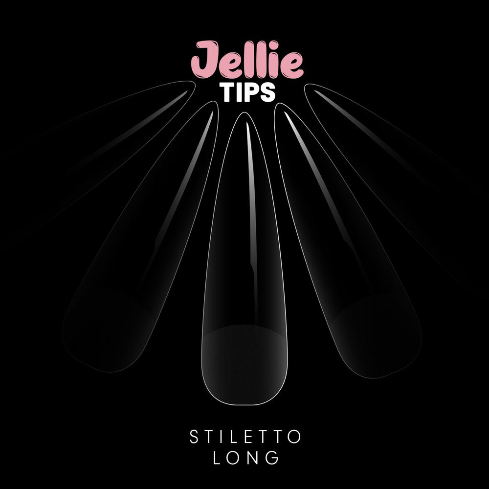 Halo Jellie Nail Tip - Stiletto (hosszú)