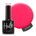 Product image and colour swatch of the Pure Nails Halo gel polish shade 'Girl Power'
