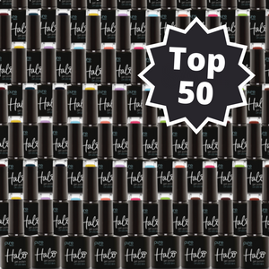 Halo Gel Polish Top 50 Csomag (50 szín, 1 Base Coat és 1 Top Coat) – SPÓROLJ 10%-ot!