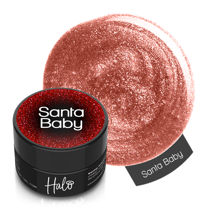 Pure Nails' Halo gel nail polish in shade 'Santa Baby'
