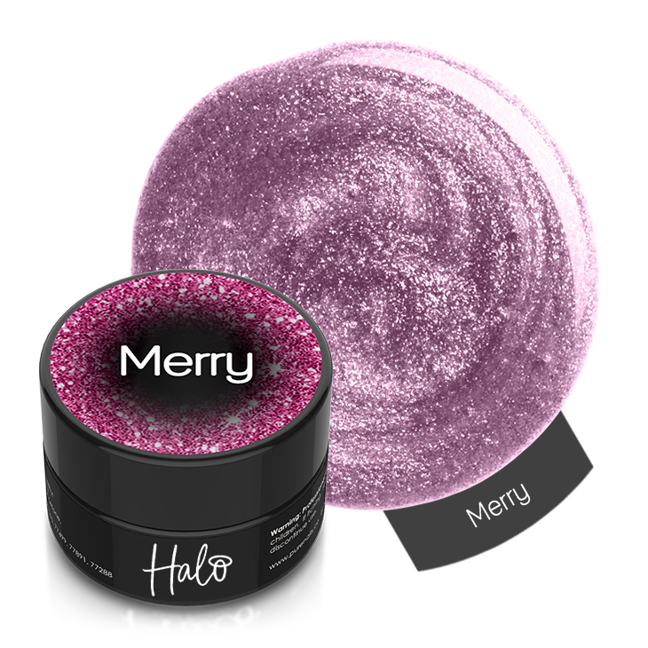 Product image of Pure Nails' glitter gel polish in shade 'Merry'