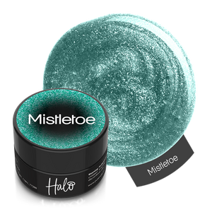 Product video of Pure Nails' Halo glitter gel polish in shade 'Mistletoe' 