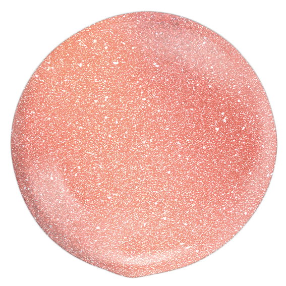 Colour swatch of Pure Nails' HEMA-FREE Halo glitter gel polish in shade 'Reef'