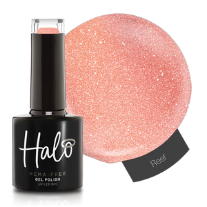 Product image of Pure Nails' HEMA-FREE Halo glitter gel polish in shade 'Reef'