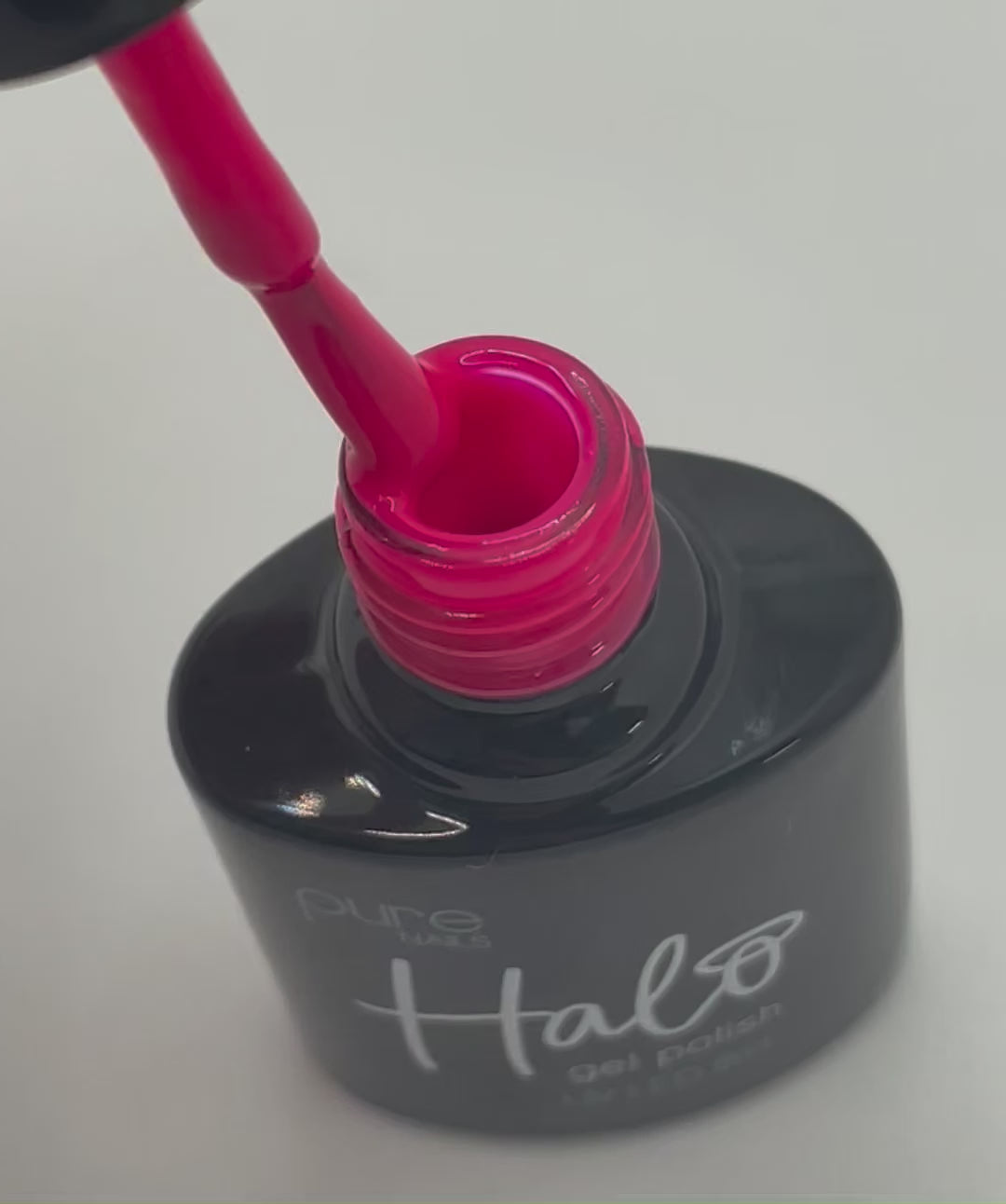 Product video showcasing the Pure Nails Halo gel polish shade 'Girl Power'