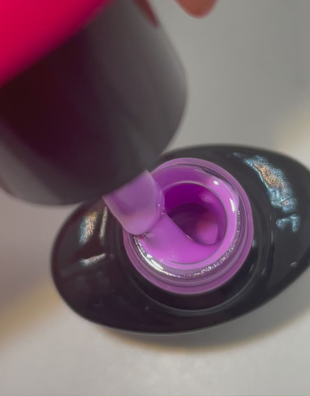 Product video showcasing the Pure Nails Halo gel polish shade 'Groovy Chick'