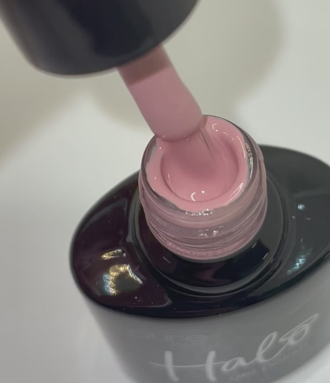 Product video of Pure Nails' Halo gel nail polish in shade 'Classic'